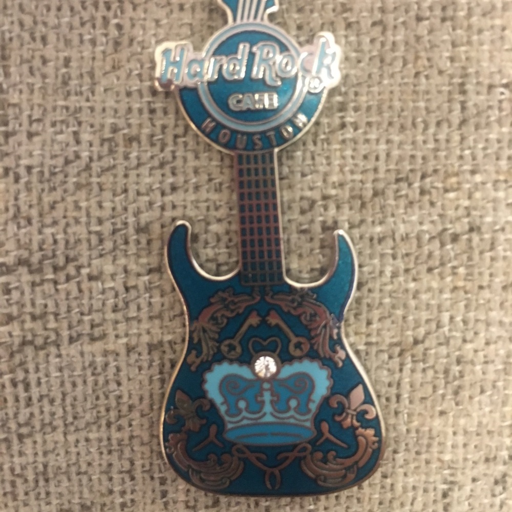 Hard Rock Cafe guitar pin HOUSTON